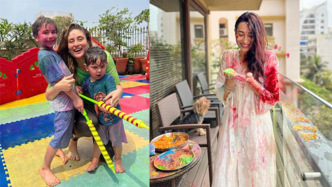 Kareena Karisma Holi Celebration With Family Masti Viral, MUST WATCH | Boldsky