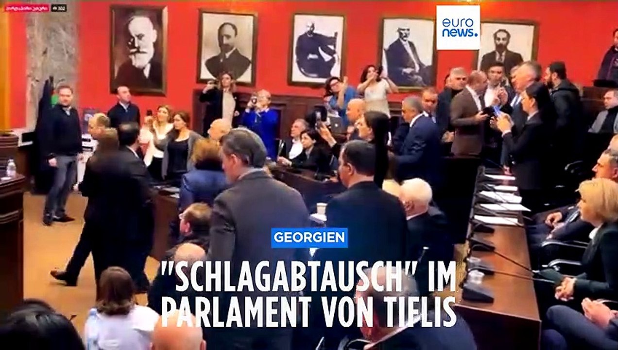 'Handfeste Demokratie': Schlägerei im georgischen Parlament