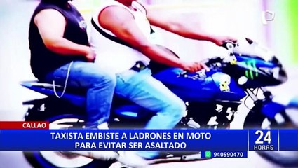 Taxista que atropelló a ladrones teme por su vida