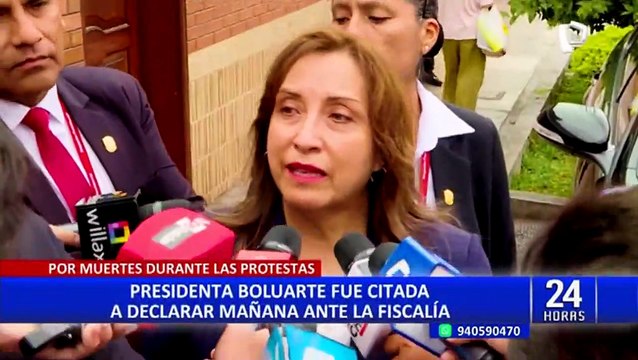Fiscalía cita a Dina Boluarte para este martes por muertes en protestas
