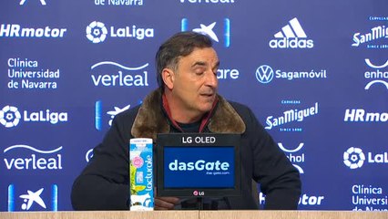 Carvalhal, tras empatar con el Osasuna: "La primera parte ha sido heavy metal"