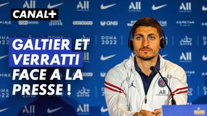 Conférence de presse de Christophe Galtier et Marco Verratti avant Bayern / PSG