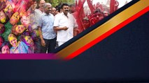 Hyderabad ఇందిరాపార్క్ వద్ద హోలీ సంబరాల్లో Minister Talasani Srinivas Yadav. | Telugu OneIndia
