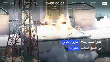 فشل عملية إطلاق صاروخ ياباني من الجيل الجديد "اتش 3"