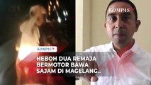 Kata Polisi Soal Remaja Bawa Sajam Ditabrak Mobil Korban di Magelang