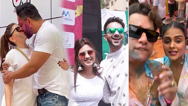 Ankita Lokhande Vicky Jain Holi Party & TV Celebs Debina, Priyanka Chahar Inside Video | Boldsky