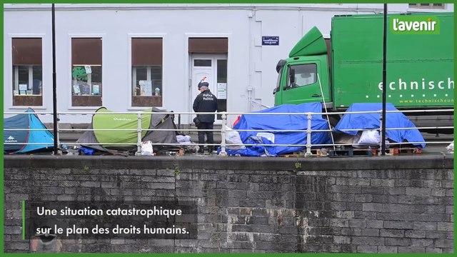 Molenbeek : le camp de demandeurs d’asile présent sur les quais évacué, “40 à 50 personnes sans solution”