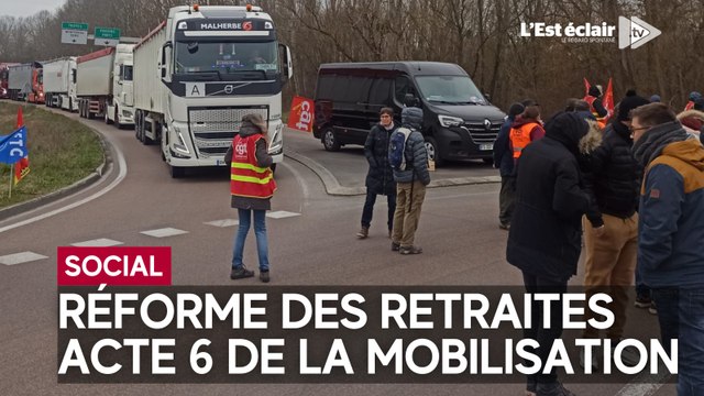 6e journée de mobilisation contre la réforme des retraites dans l'Aube