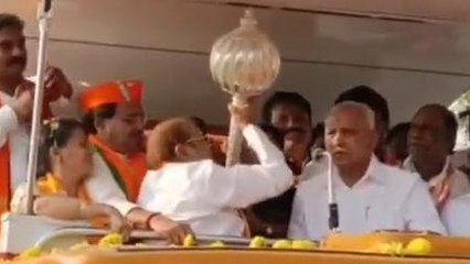 ಯಾದಗಿರಿ: ಗುರುಮಠಕಲ್ ನಲ್ಲಿ ಬಿಎಸ್‌ ವೈ ರೋಡ್‌ ಶೋ