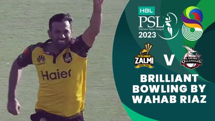 Brilliant Bowling By Wahab Riaz | Peshawar Zalmi vs Lahore Qalandars | Match 23 | HBL PSL 8 | MI2T