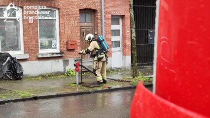 Incendie bvd Machtens à Molenbeek: sept personnes et un pompier intoxiqués
