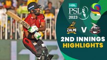 2nd Innings Highlights | Peshawar Zalmi vs Lahore Qalandars | Match 23 | HBL PSL 8 | MI2T