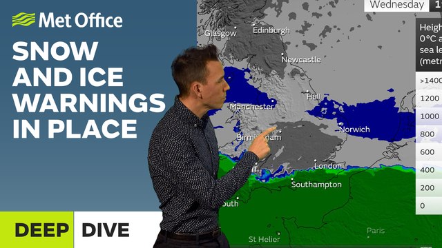 Deep Dive 07/03/2023 – An in-depth look at the snow warnings – Met Office Weather Forecast