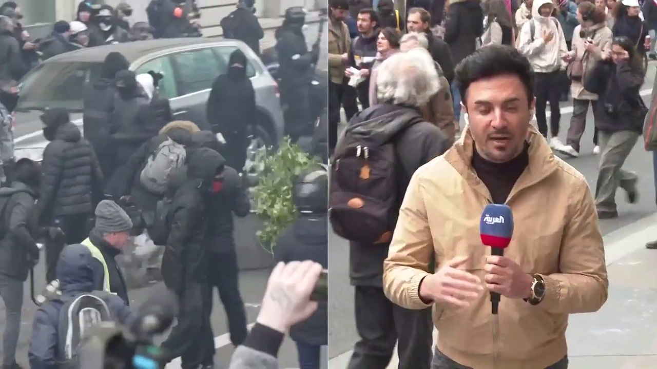 فرنسا.. التظاهرات في فرنسا ضد قانون التقاعد تتح...