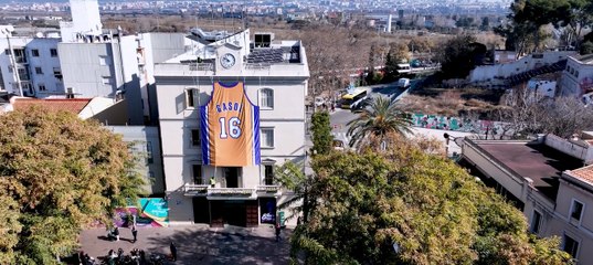 Making of Pau Gasol’s 28-foot jersey in hometown ahead of his number retirement