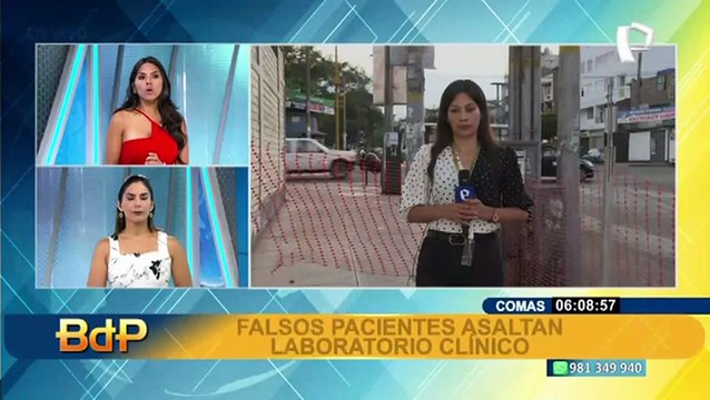 Grupo de delincuentes se hacen pasar por pacientes y asaltan laboratorio clínico en Comas
