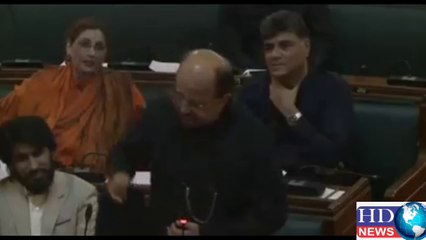Firdous Naqvi takes off cap, sherwani in charged assembly speech