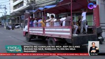 Epekto ng kawalan ng mga jeep sa ilang bahagi ng NCR, ramdam pa rin ng mga pasahero | SONA