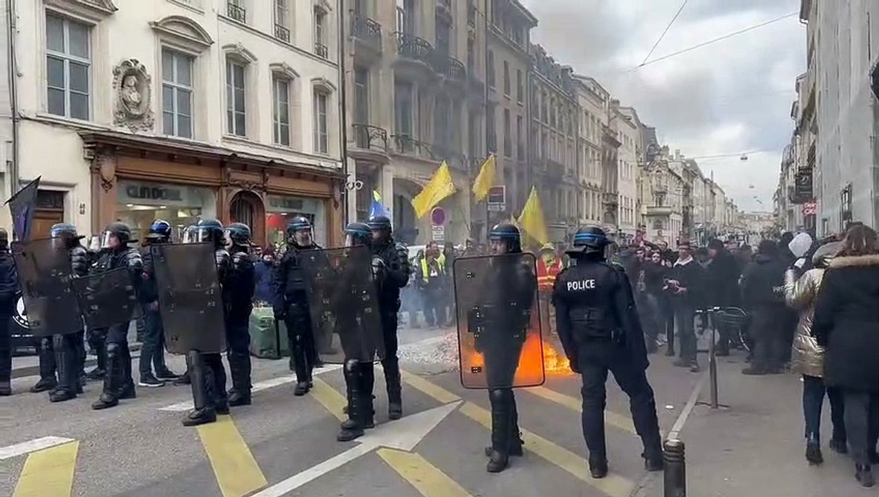 Grève du 7 mars : manifestation contre la réforme des retraites à Nancy