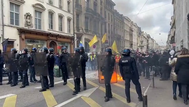 Grève du 7 mars : manifestation contre la réforme des retraites à Nancy