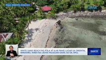 White sand beach ng Pola at ilan pang lugar sa Oriental Mindoro, hindi na ligtas paliguan dahil sa oil spill | Saksi