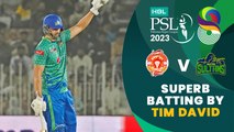 Superb Batting By Tim David | Islamabad United vs Multan Sultans | Match 24 | HBL PSL 8 | MI2T