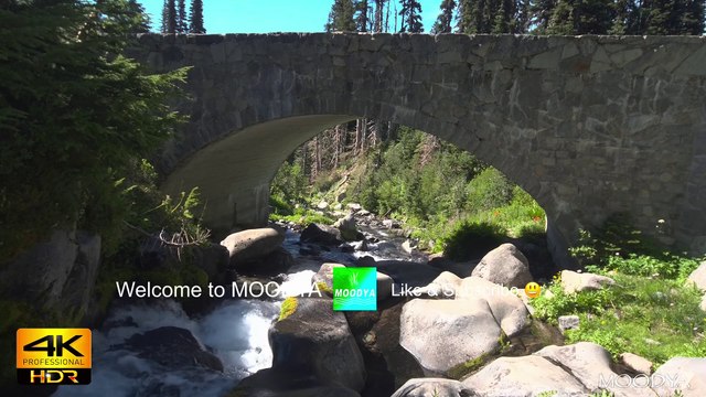 Proxy+TV 4K HDR Video Nature Scene - Colorful Summer Mountain Creek Under A Stonebridge - Daily Nature Relaxing Videos