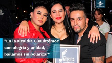 Al ritmo del "Sonidero", Sandra Cuevas luce sus mejores pasos