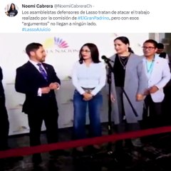 Los asambleístas defensores de Lasso tratan de atacar el trabajo realizado por la comisión de #elgranpadrino
