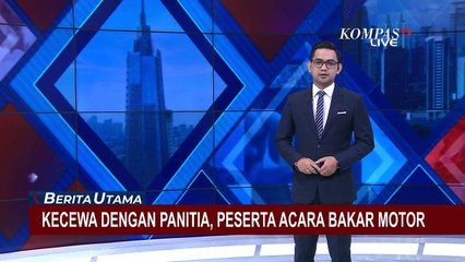 Peserta Acara Bakar Motor Trail Karena Kecewa dengan Panitia Acara Bikin Geger