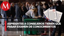 Inician examen aspirantes a consejeros del INE en San Lázaro