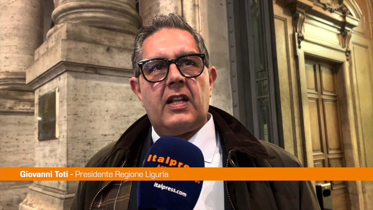 Toti "Su Pnrr Incontro positivo con i ministri Fitto e Calderoli"