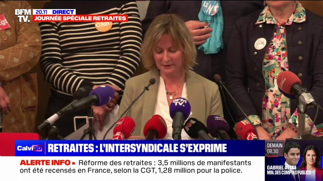 L'intersyndicale encourage tous les secteurs professionnels à poursuivre et amplifier le mouvement contre la réforme des retraites
