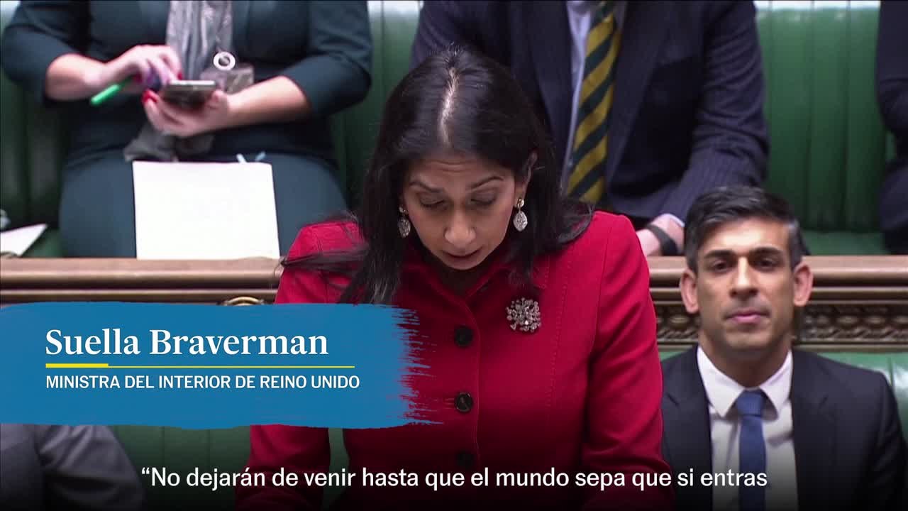 La ministra del Interior del Reino Unido: "Si entras ilegalmente en el Reino Unido serás expulsado"
