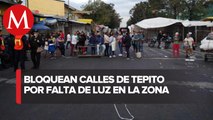 Vecinos bloquean Eje 1 Norte en Tepito por falta de luz