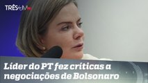 Gleisi diz ser favorável à interrupção da venda de ativos da Petrobras
