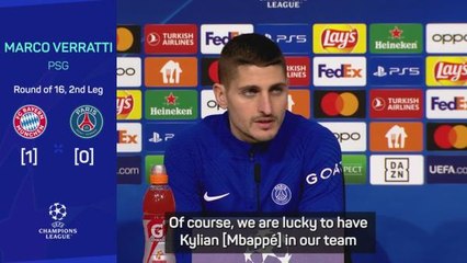 PSG 'lucky' to have Mbappé ahead of crucial Bayern tie - Verratti