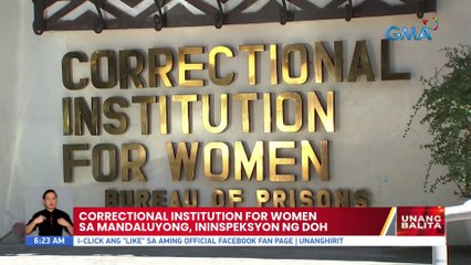 Correctional Instituion of Women sa Mandaluyong, ininspeksyon ng DOH | UB