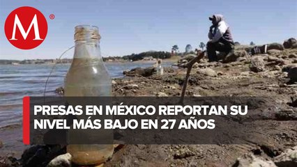 Presas del Cutzamala están al 49.5% de almacenamiento, el nivel más bajo en 27 años