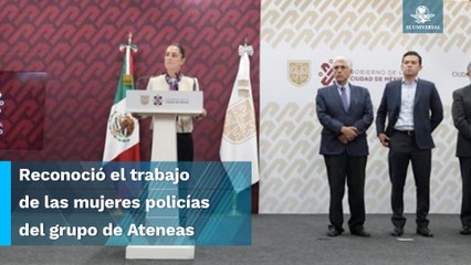 Claudia Sheinbaum llamó a la no violencia en marcha por el Día Internacional de la Mujer