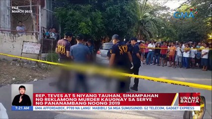 Rep. Teves at 5 niyang tauhan, sinampahan ng reklamong murder kaugnay sa serye ng pananambang noong 2019 | UB