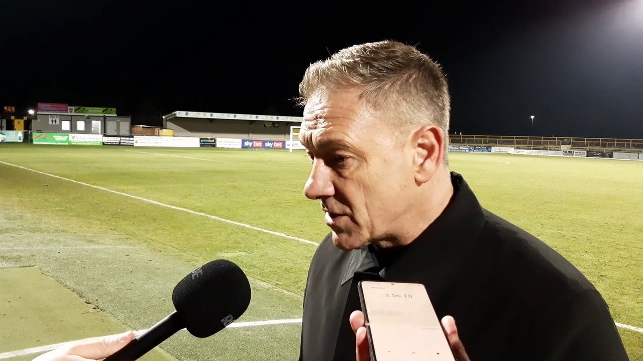 Crawley Town boss Scott Lindsey reacts to the 3...