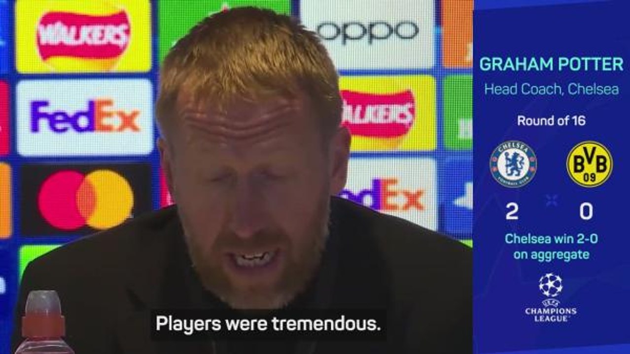 Potter hails 'special night' as Chelsea beat Dortmund to reach quarter-finals