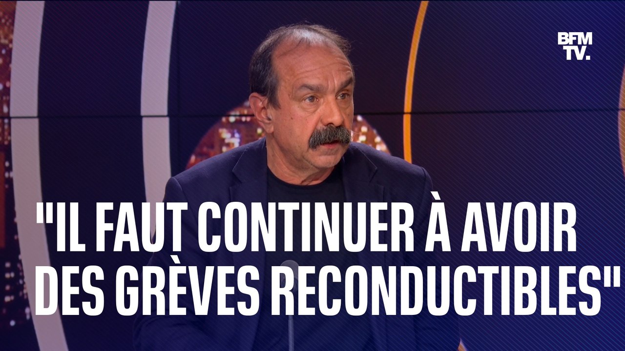 Philippe Martinez (CGT): "Il faut continuer à avoir des grèves reconductibles"