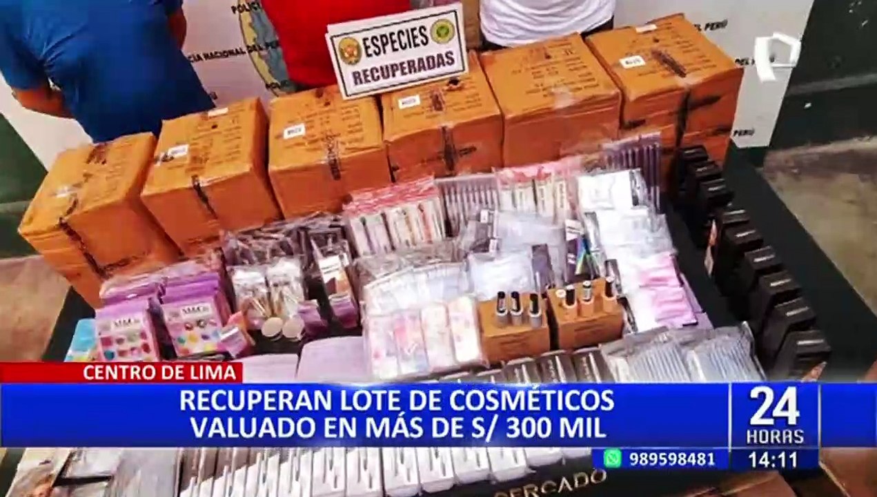 Centro de Lima: Delincuentes roban productos cosméticos valorados en más de S/ 300 mil