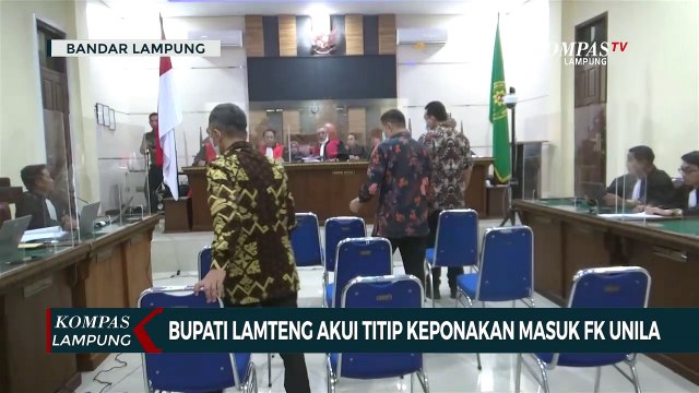 Saksi Bupati Lampung Tengah Mengaku Titip Keponakan Masuk Fakultas Kedokteran Unila