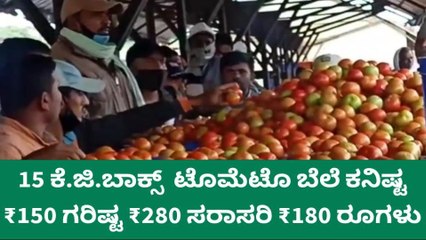 ಏರಿಕೆಯಾಯ್ತು ಟೊಮೇಟೊ ಬೆಲೆ..! ಇಂದಿನ ಧಾರಣೆ ಹೀಗಿದೆ