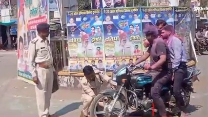 दतिया: होली त्यौहार को लेकर पुलिस की व्यवस्था चाक चौबंद, नियम तोड़ने वालों की निकाली हवा