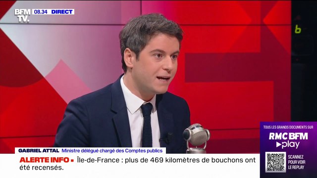 Bras d'honneur à l'Assemblée nationale: Je crois Éric Dupond-Moretti quand il dit que ce n'était pas adressé à un parlementaire en particulier , réagit Gabriel Attal