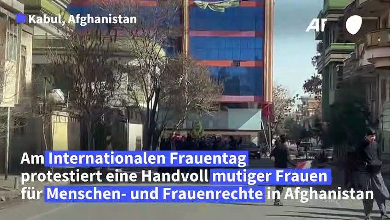 Protest am Weltfrauentag auch in Kabul